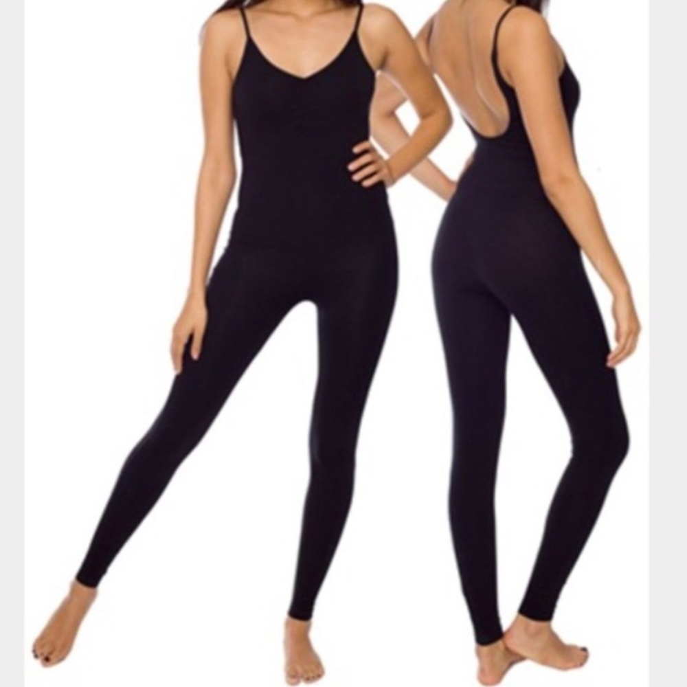American Apparel black tank catsuit size small
